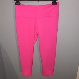 Pink crop workout pants